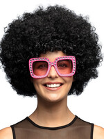 Party Planet Pruik Groove zwart