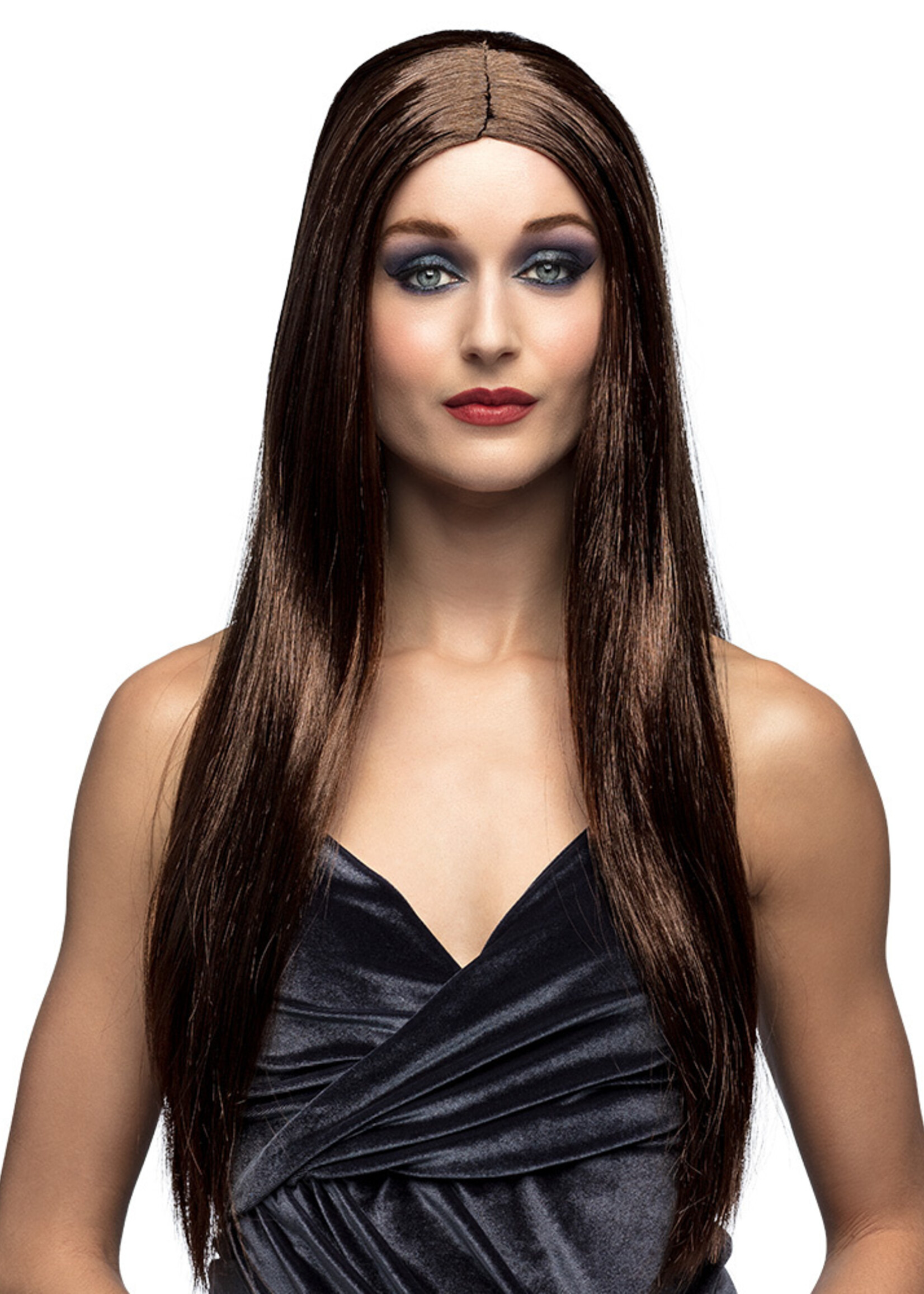 Party Planet Pruik Heks bruin