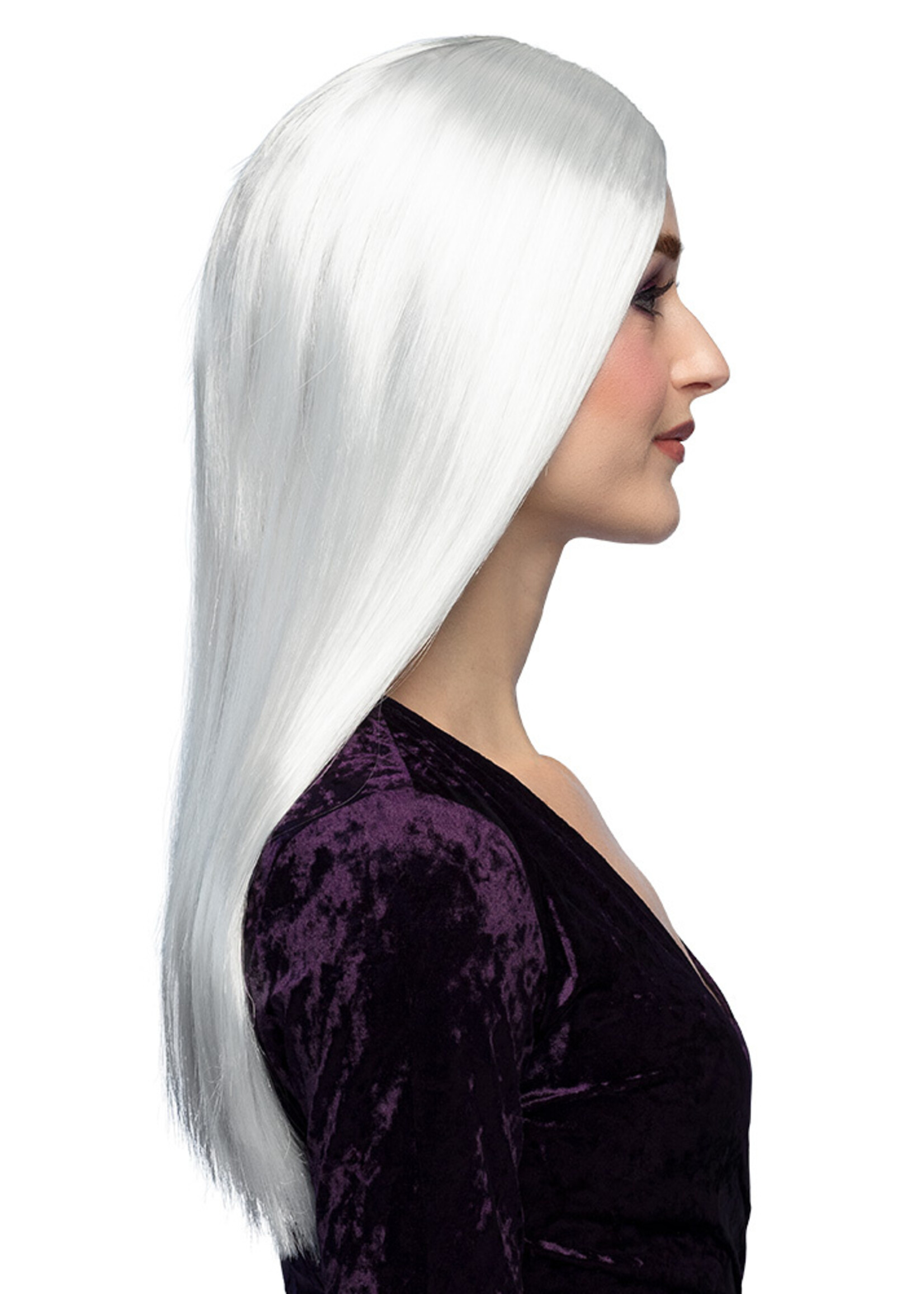 Party Planet Pruik Heks wit