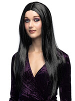 Party Planet Pruik Behekst zwart