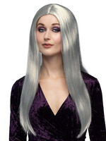 Party Planet Pruik Behekst wit