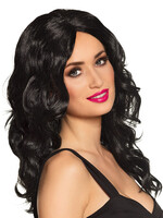 Party Planet Pruik Celebrity zwart