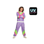 Party Planet Trainingspak Retro dude paars