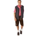 Party Planet Gebreid vest heren, mouwloos