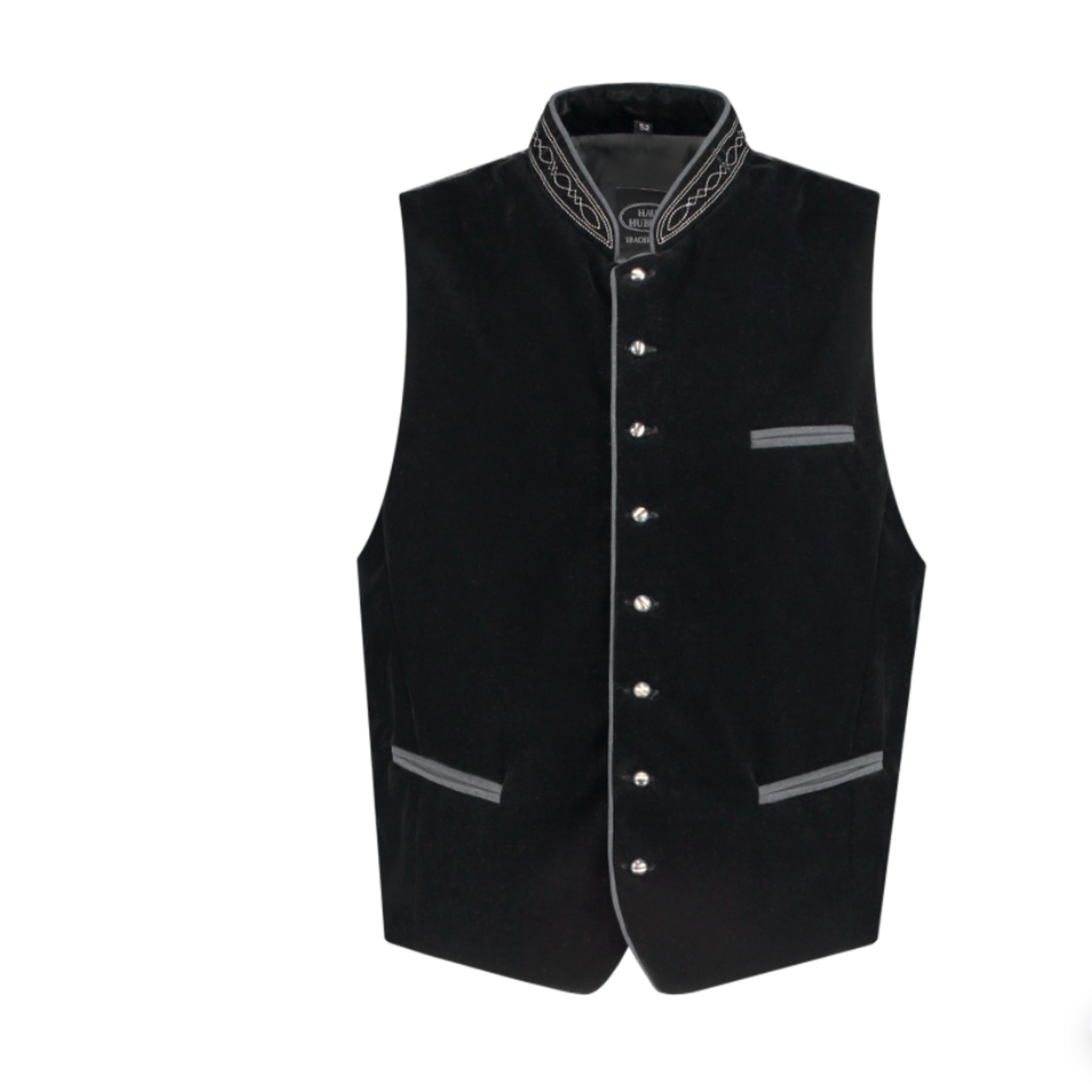 Party Planet H-2876  Zwarte fluwelen klederdrachtvest