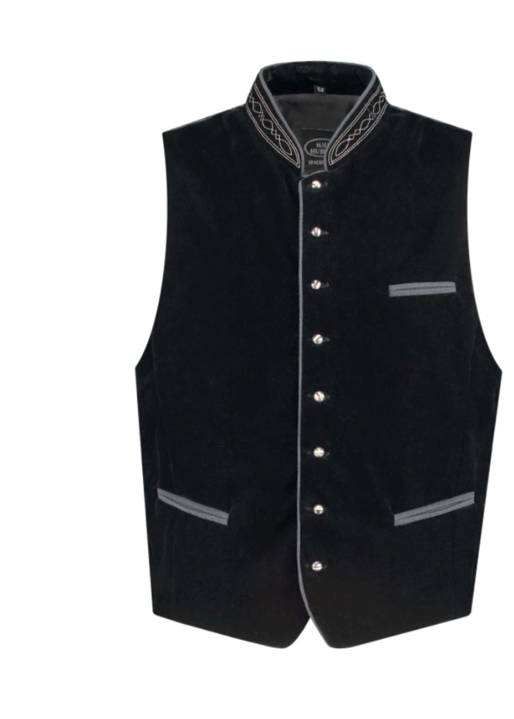 Party Planet H-2876  Zwarte fluwelen klederdrachtvest