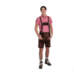 Party Planet Lederhose kort bruin heren