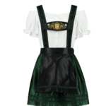 Party Planet 3-delige H-band Dirndl, smaragdgroen