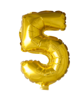 Party Planet Folieballon 16″ nr. 5 goud