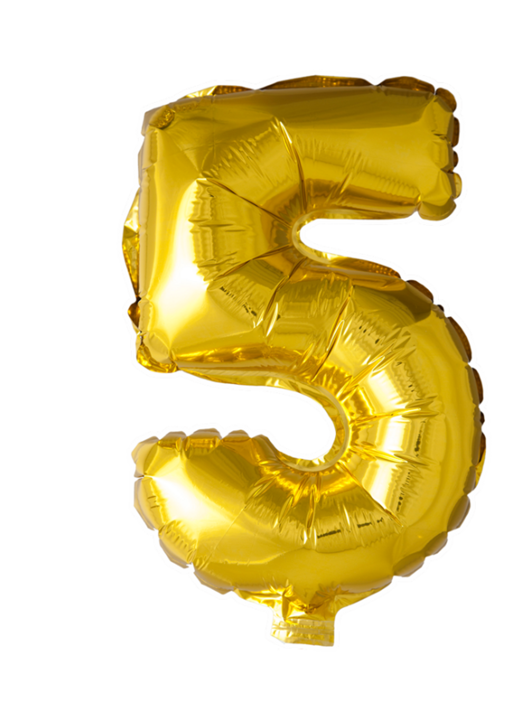 Party Planet Folieballon 16″ nr. 5 goud