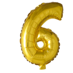Party Planet Folieballon 16″ nr. 6 goud