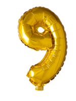 Party Planet Folieballon 16″ nr. 9 goud