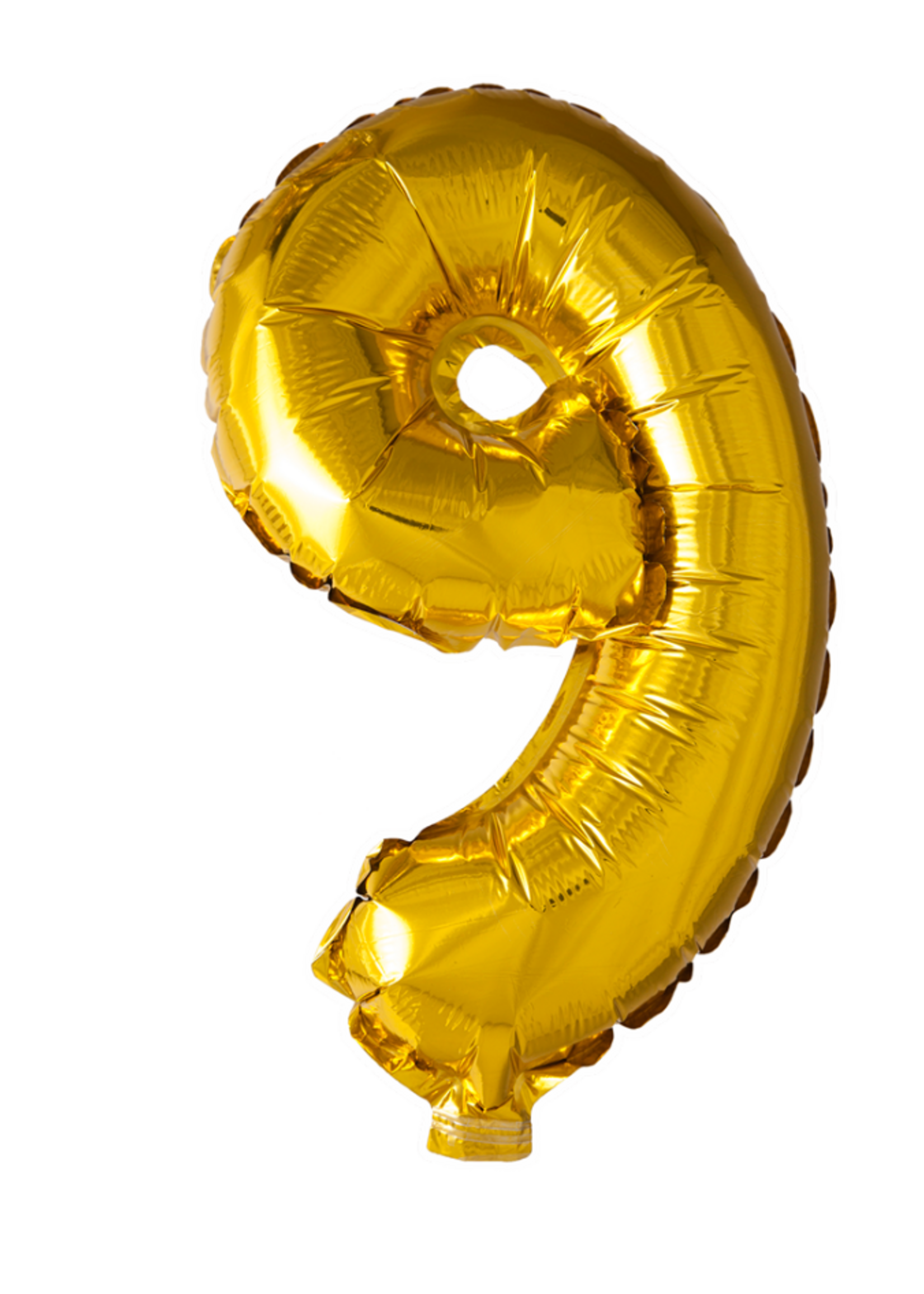 Party Planet Folieballon 16″ nr. 9 goud