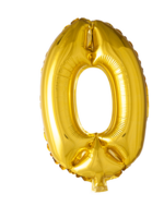 Party Planet Folieballon 16″ nr. 0 goud