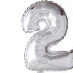 Party Planet Folieballon 16″ nr. 2 zilver