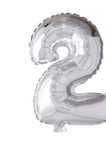 Party Planet Folieballon 16″ nr. 2 zilver