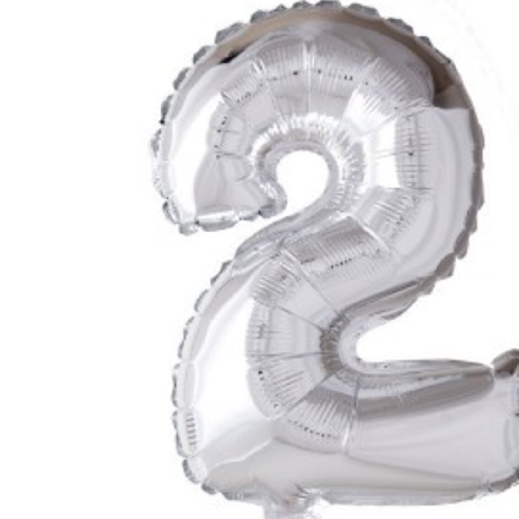 Party Planet Folieballon 16″ nr. 1 zilver
