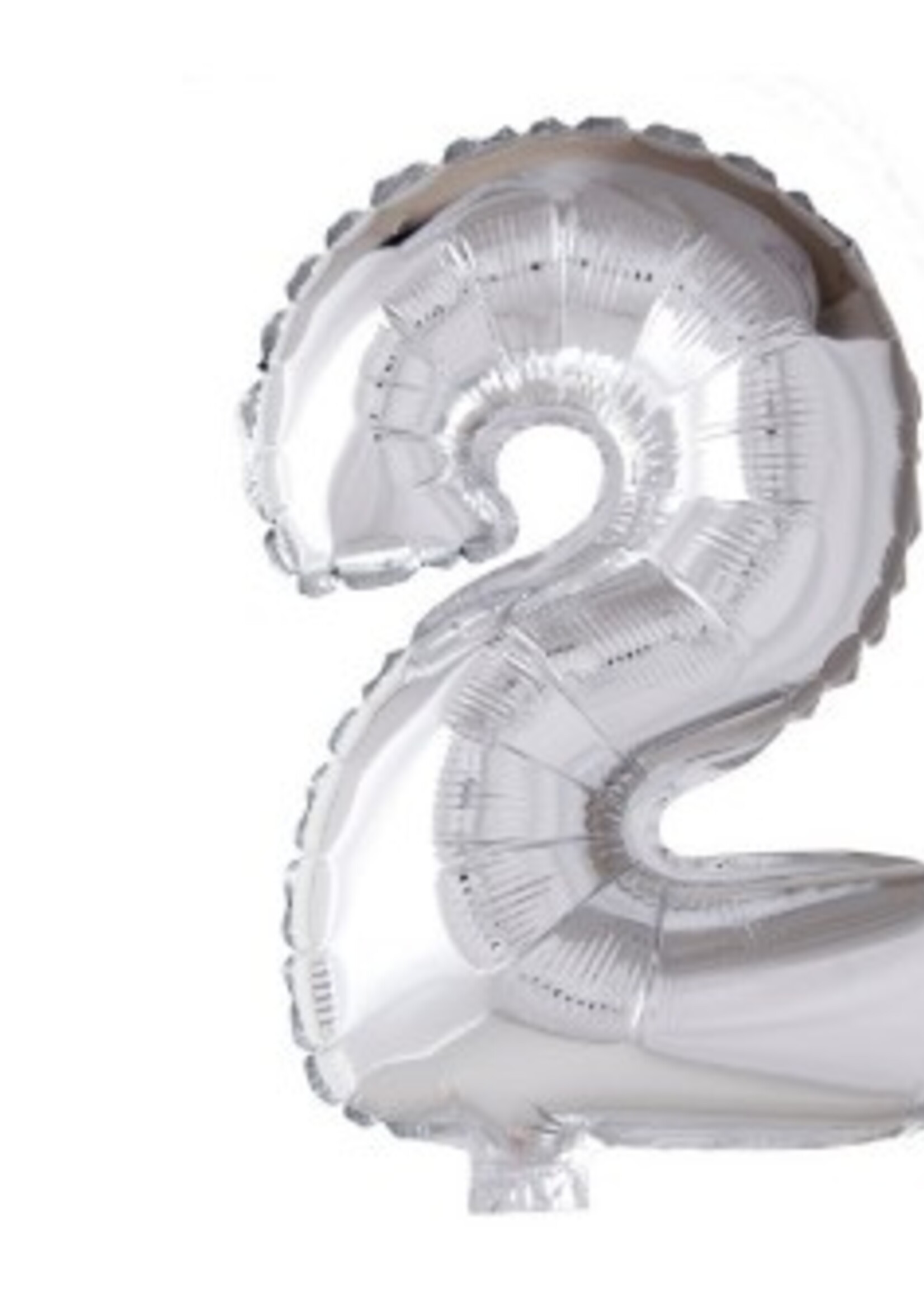 Party Planet Folieballon 16″ nr. 1 zilver