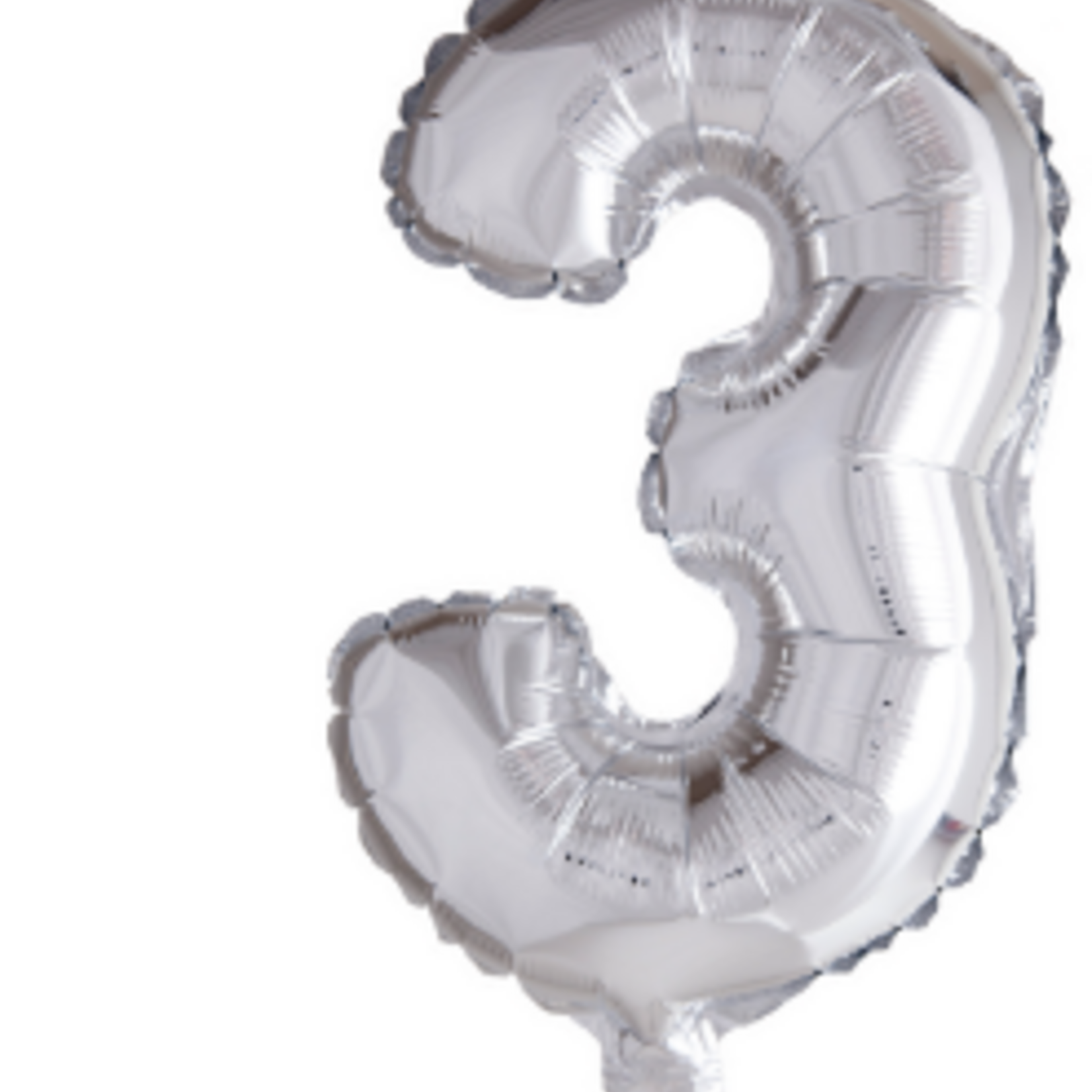 Party Planet Folieballon 16″ nr. 3 zilver