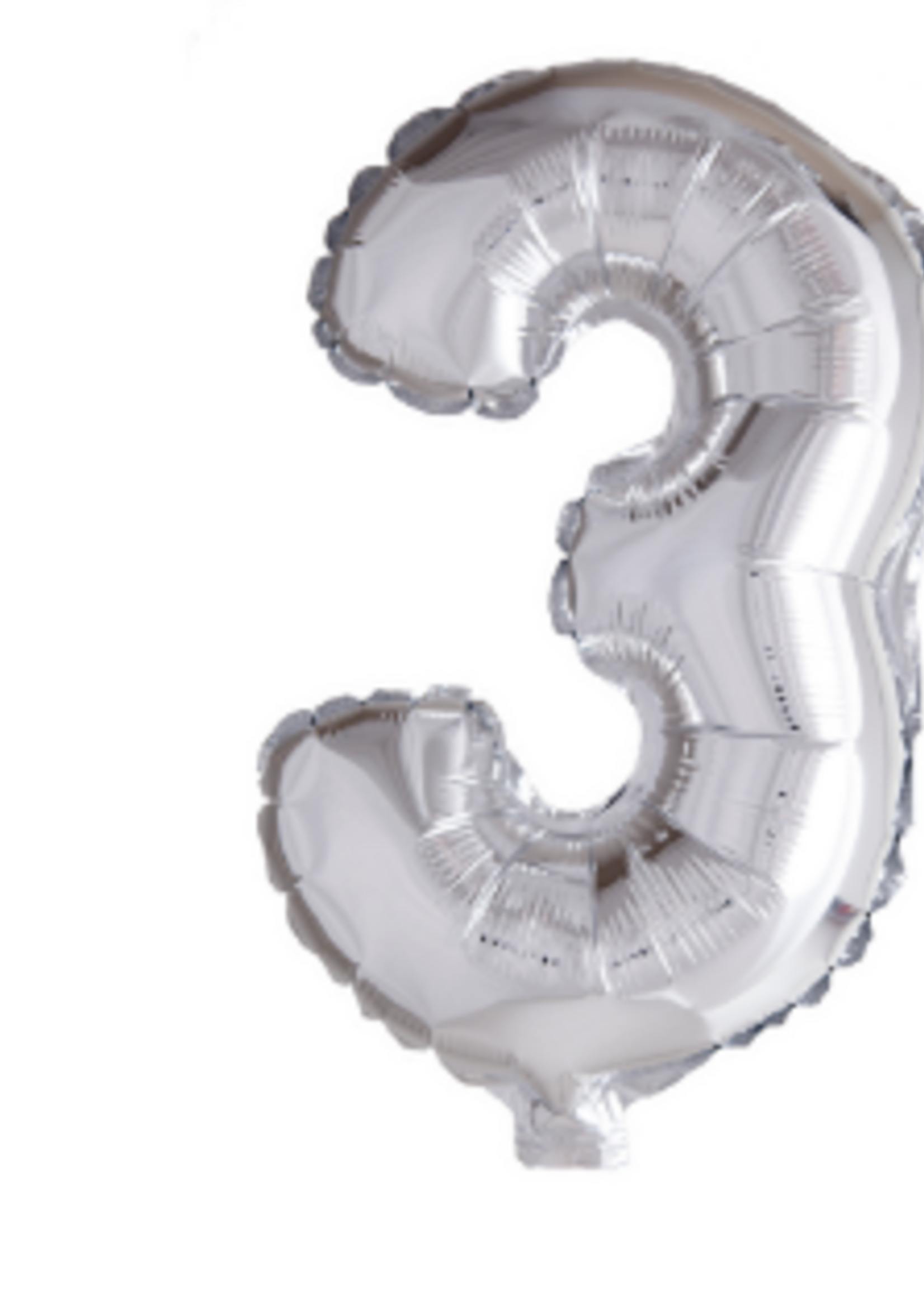 Party Planet Folieballon 16″ nr. 3 zilver