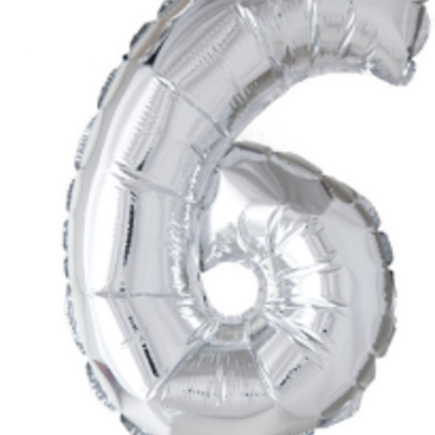 Party Planet Folieballon 16″ nr. 6 zilver