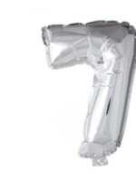 Party Planet Folieballon 16″ nr. 7 zilver