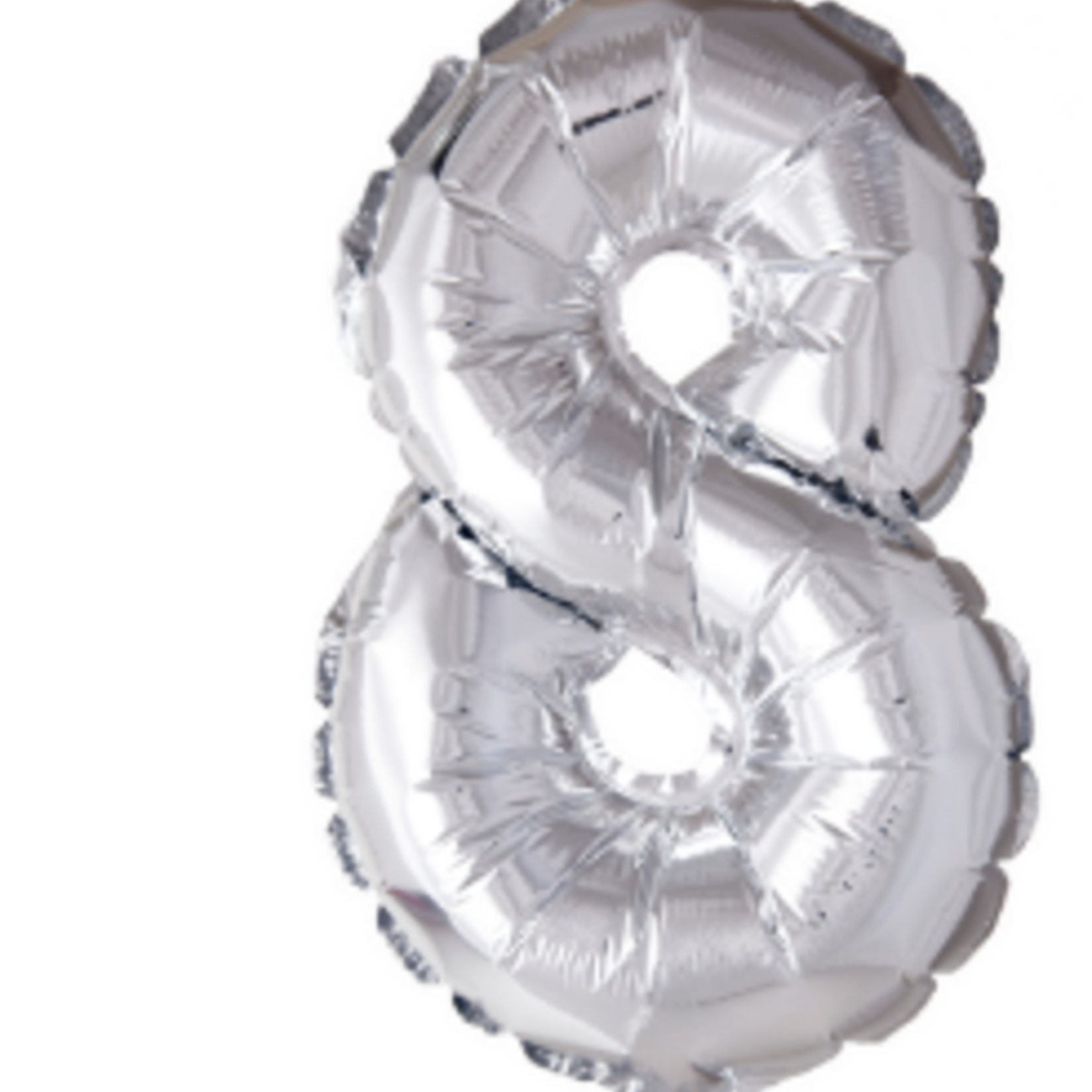 Party Planet Folieballon 16″ nr. 8 zilver