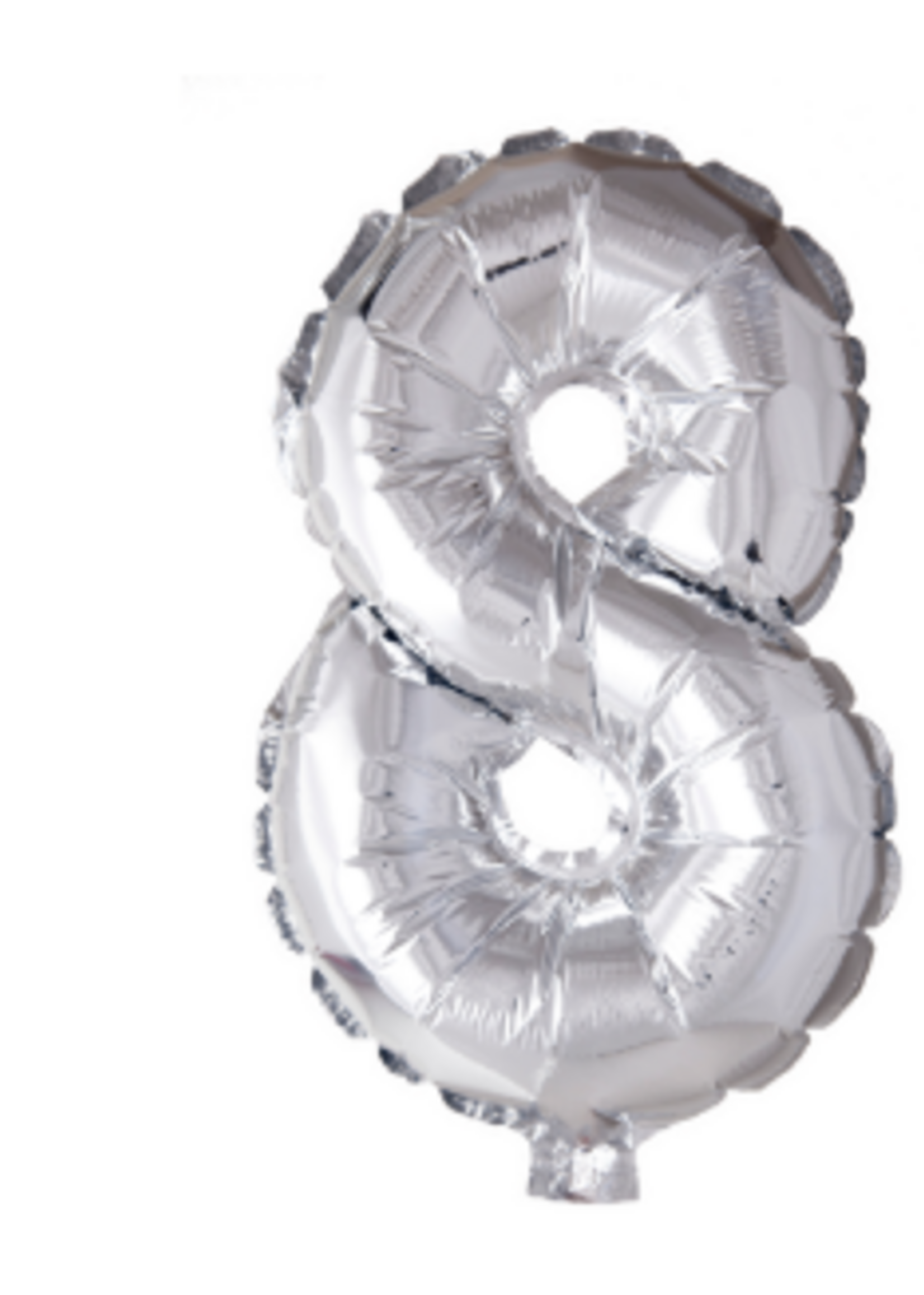 Party Planet Folieballon 16″ nr. 8 zilver