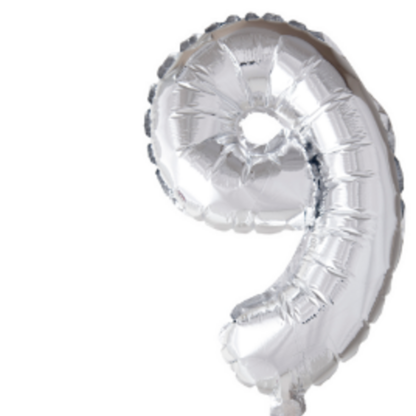 Party Planet Folieballon 16″ nr. 9 zilver