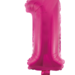 Party Planet Folieballon 16″ nr. 1 roze