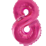 Party Planet Folieballon 16″ nr. 8 roze