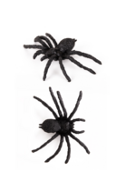 Party Planet Spin zwart plastic 6 stuks in verpakking