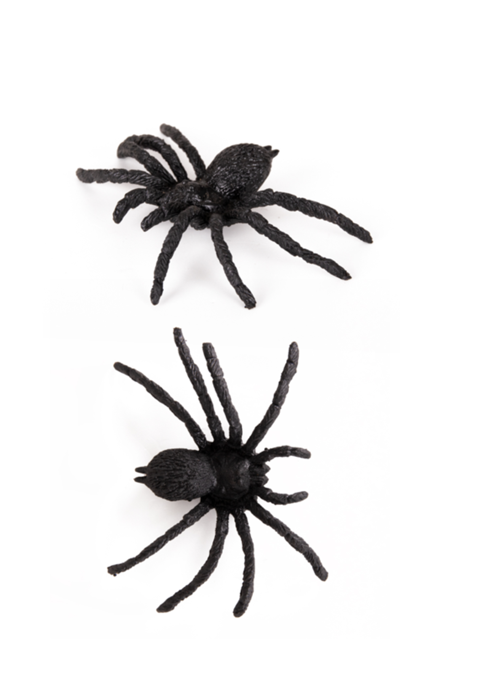 Party Planet Spin zwart plastic 6 stuks in verpakking