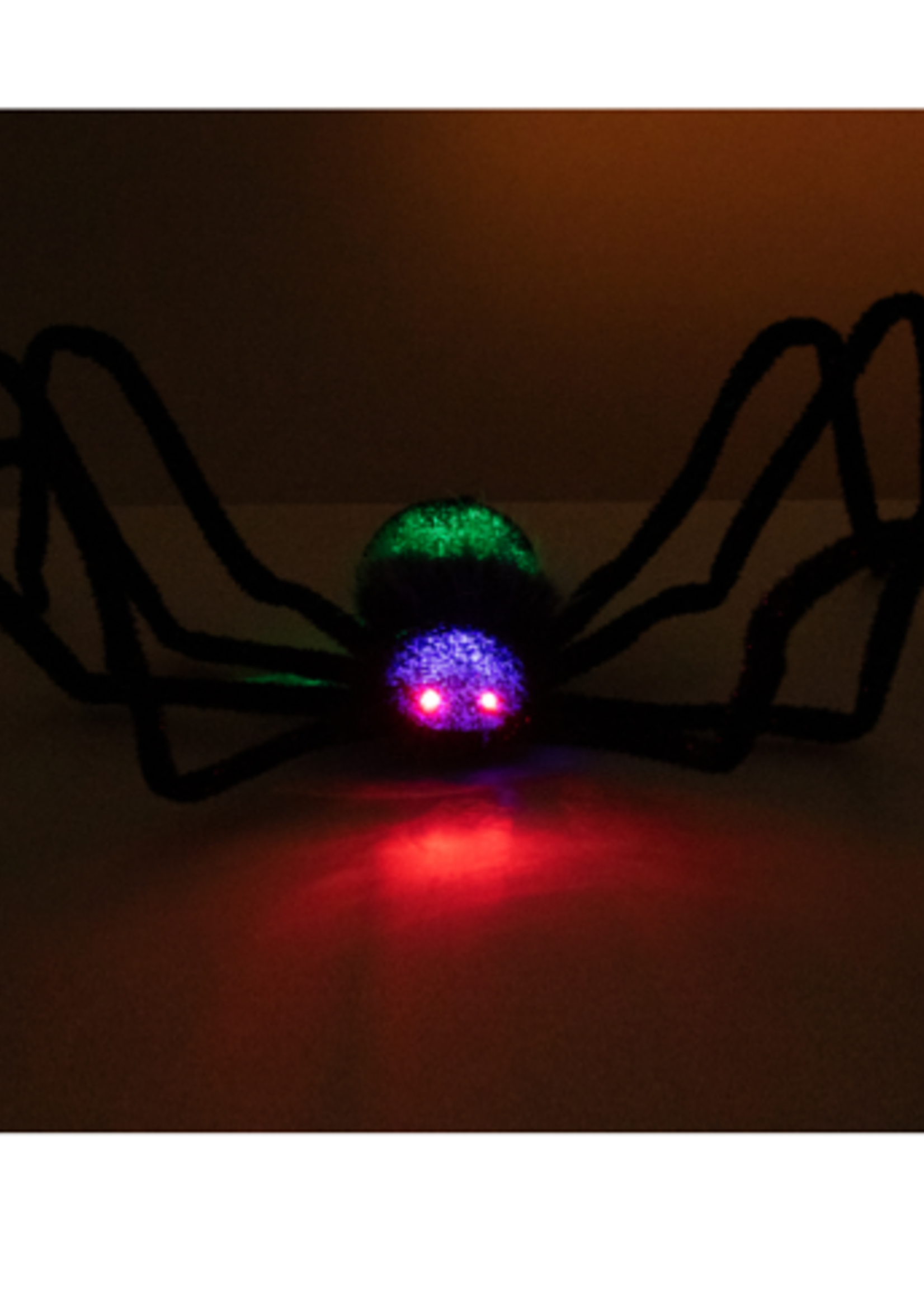 Party Planet Mega spin zwart met licht in ogen