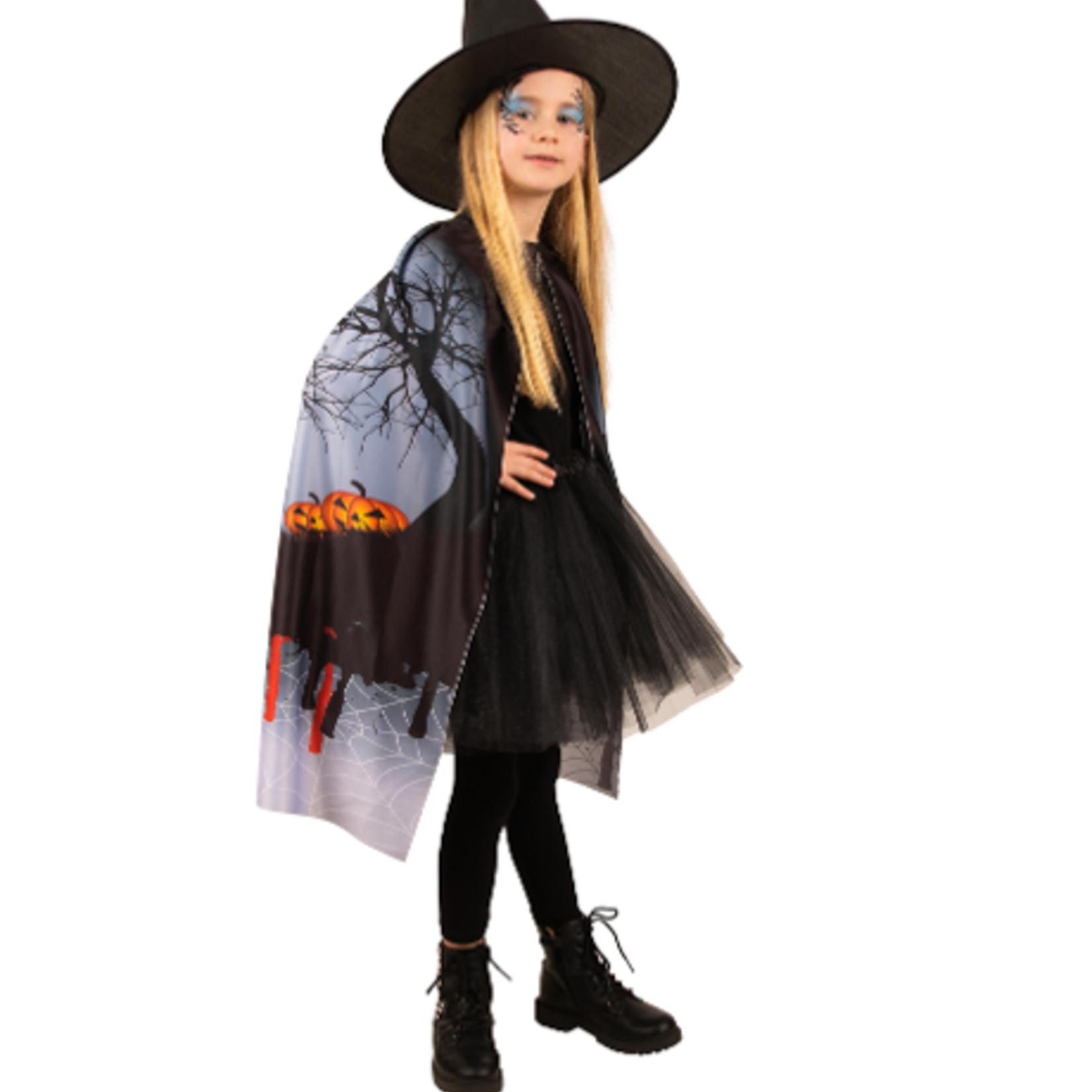 Party Planet Halloween cape bloody een maat