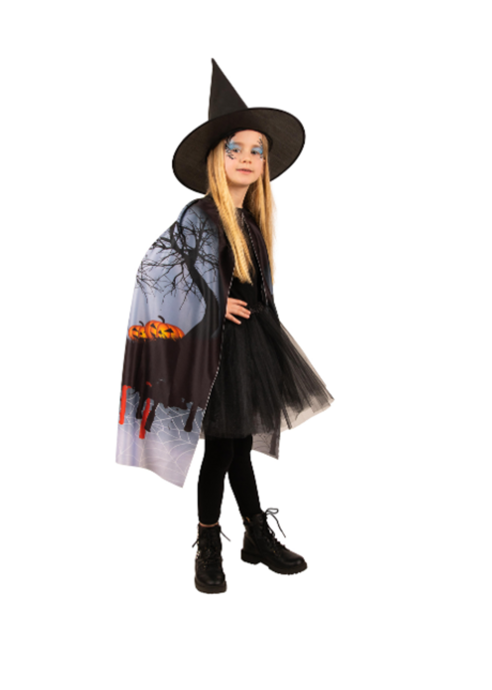 Party Planet Halloween cape bloody een maat