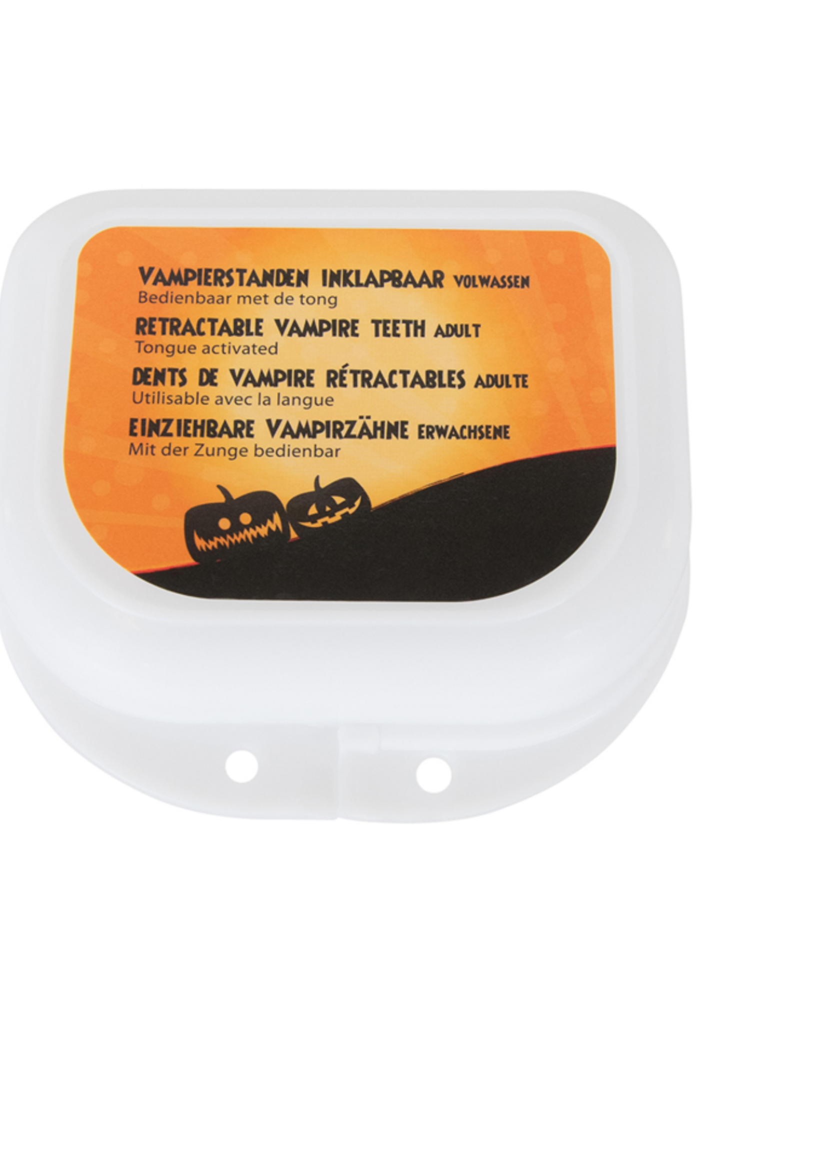 Party Planet Intrekbare vampier tanden in een doos deluxe