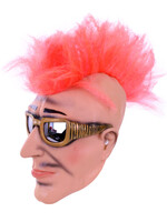 Party Planet Masker man met zonnebril en hanekam