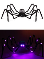 Party Planet Mega spin zwart met licht in ogen en poten