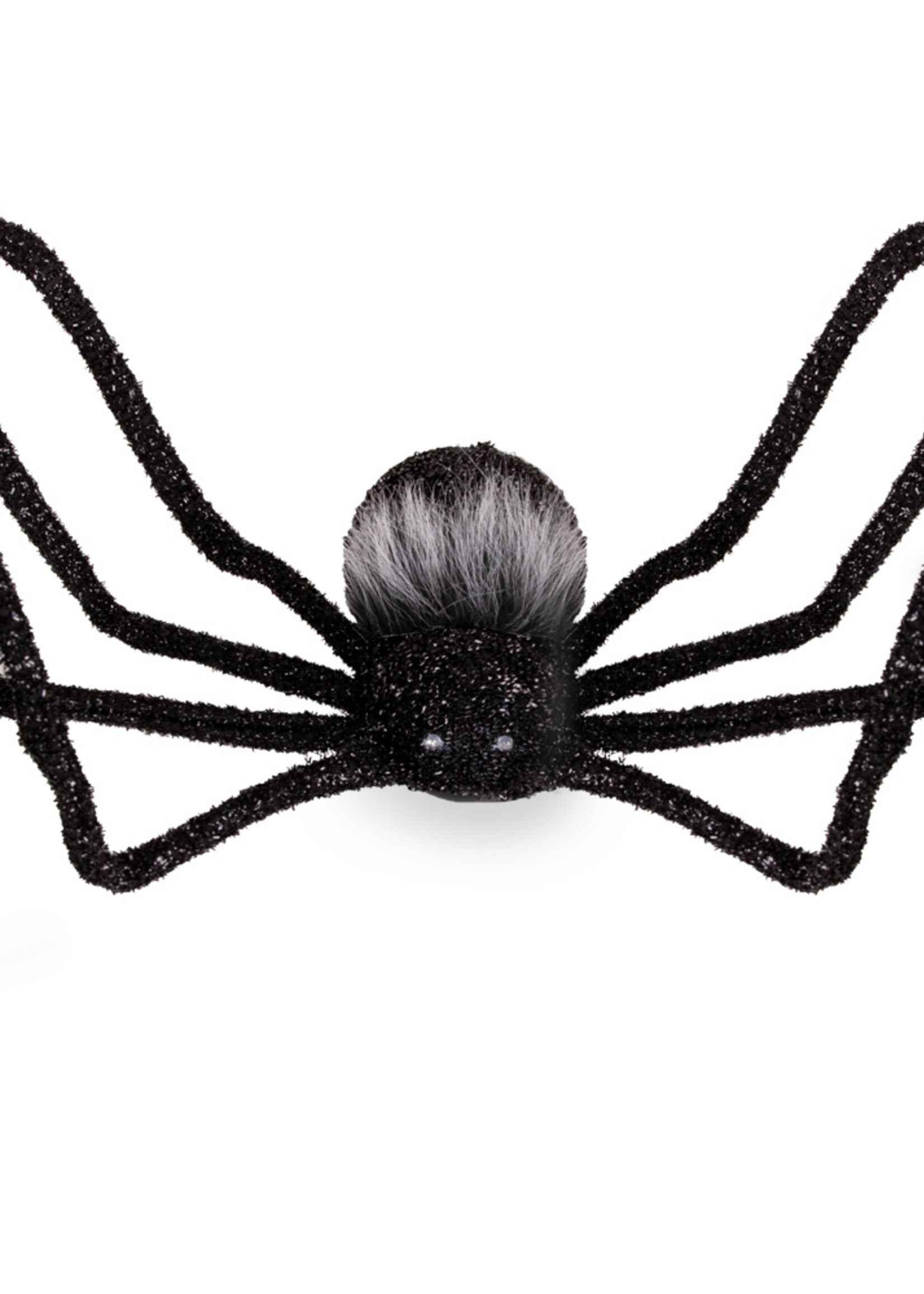 Party Planet Mega spin zwart met licht in ogen en poten