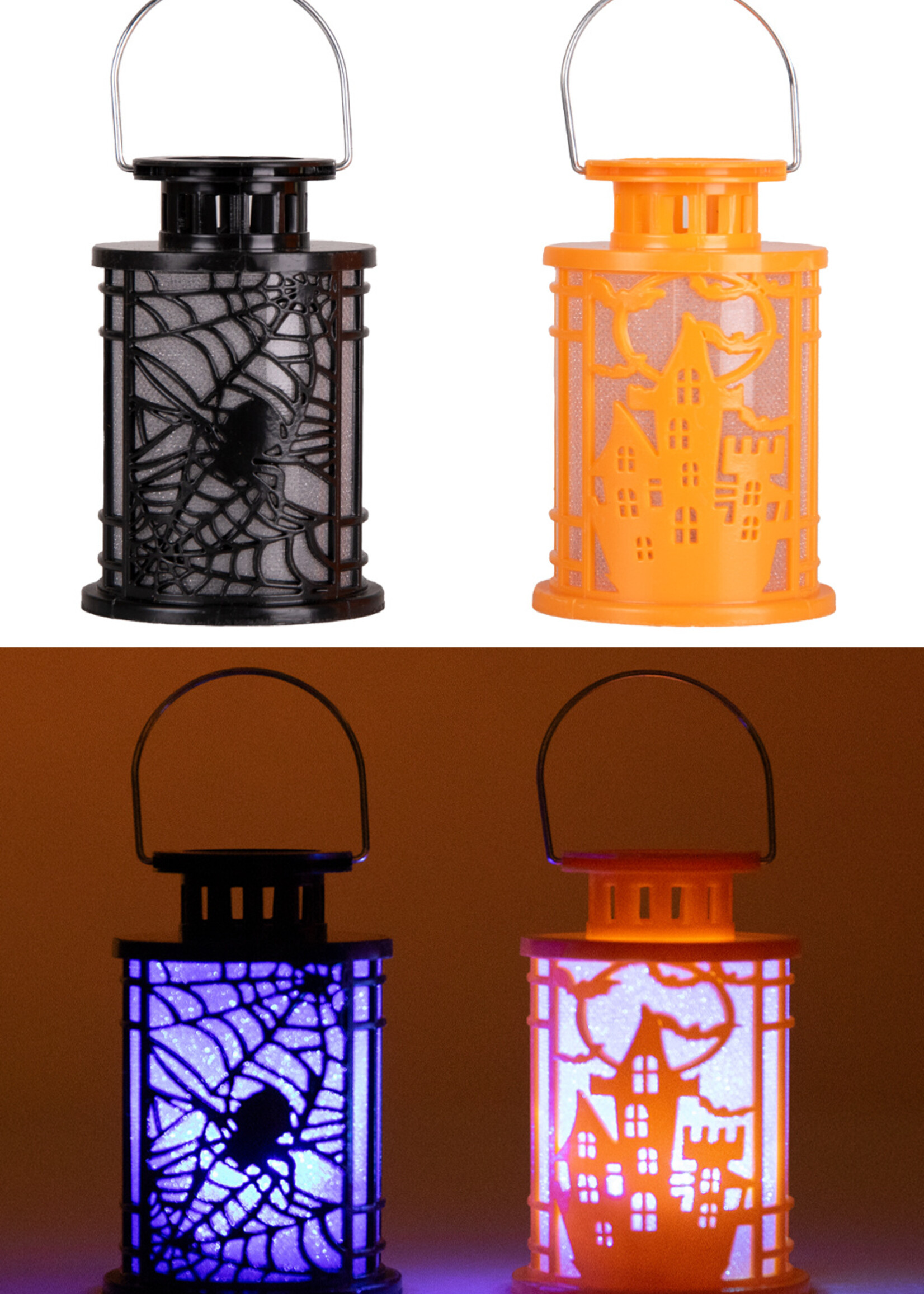 Party Planet Display Halloween lantaarn silhouet 2 ass