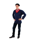 Party Planet Blauwe kiel unisex S