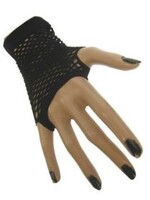 Party Planet Nethandschoen kort vingerloos zwart