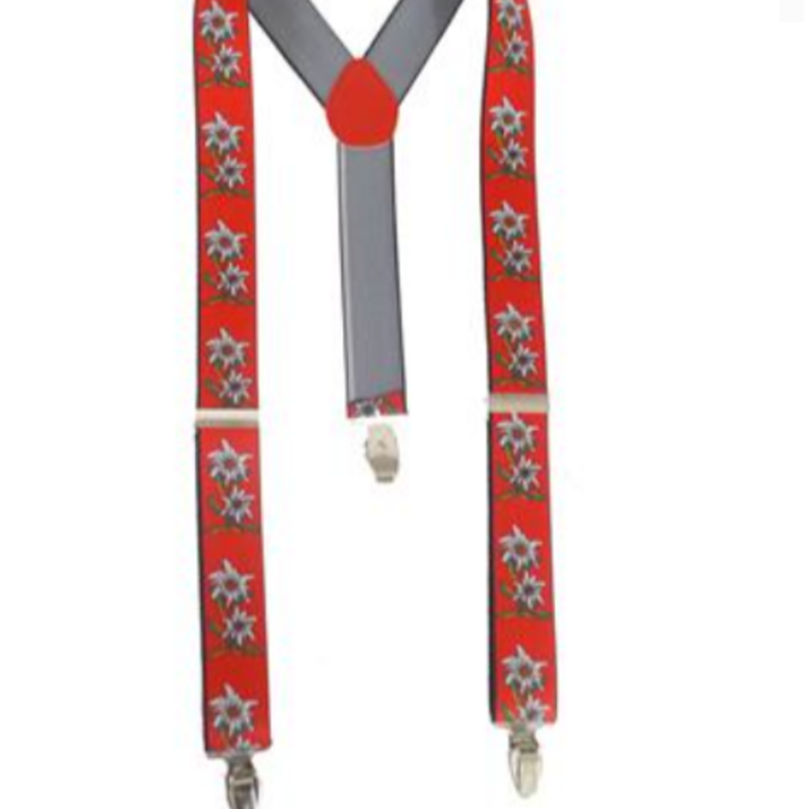 Party Planet Bretellen Edelweiss rood
