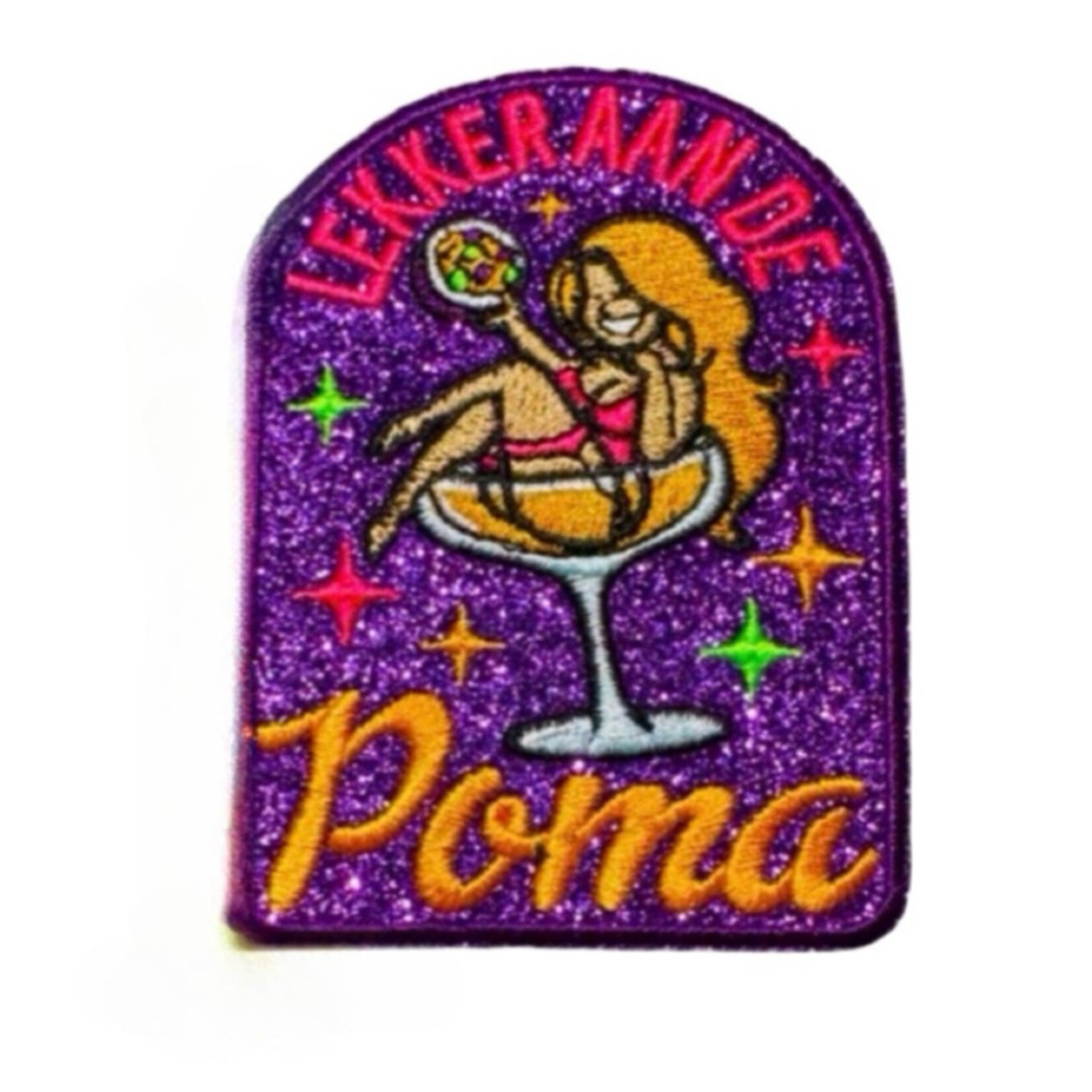 Party Planet Embleem cocktail Poma glitter