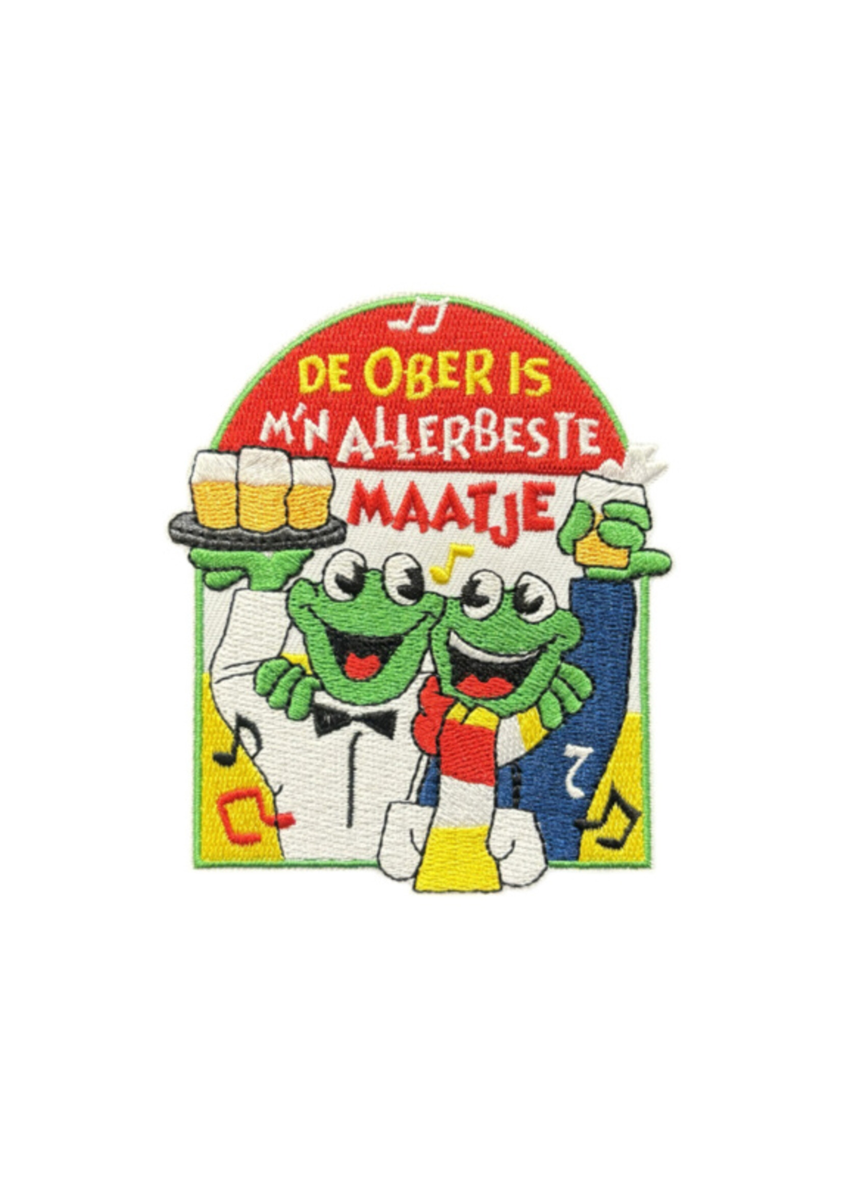 Party Planet De ober is m'n allerbeste maatje embleem