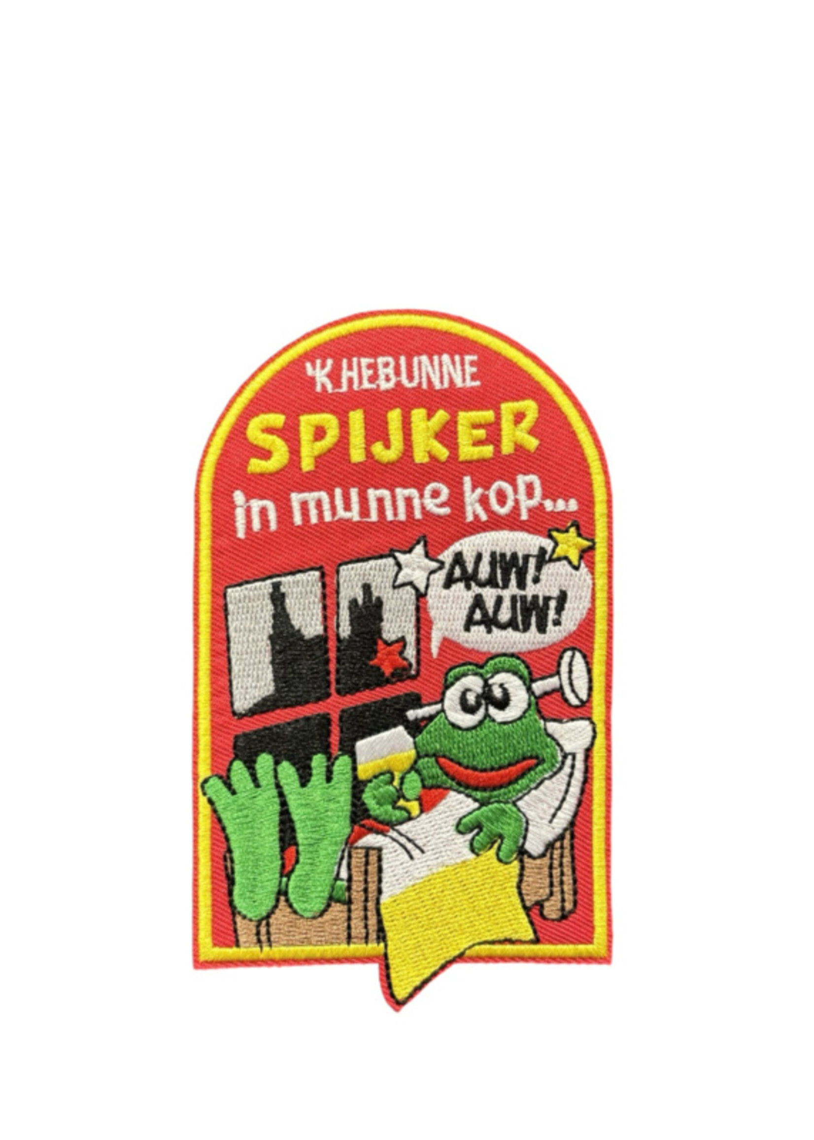 Party Planet Ik heb een spijker in munne kop...embleem