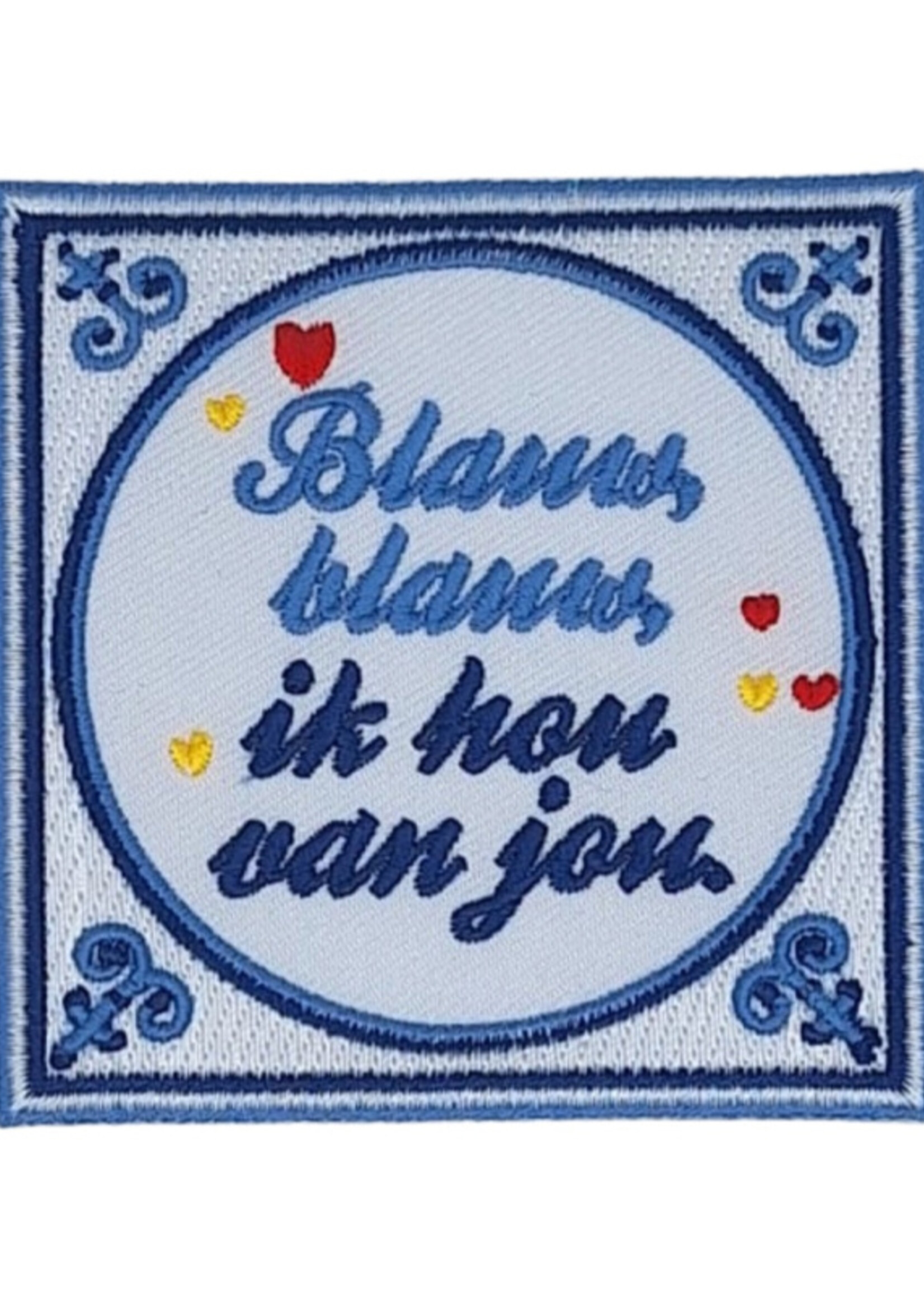 Party Planet Blauw tegeltje