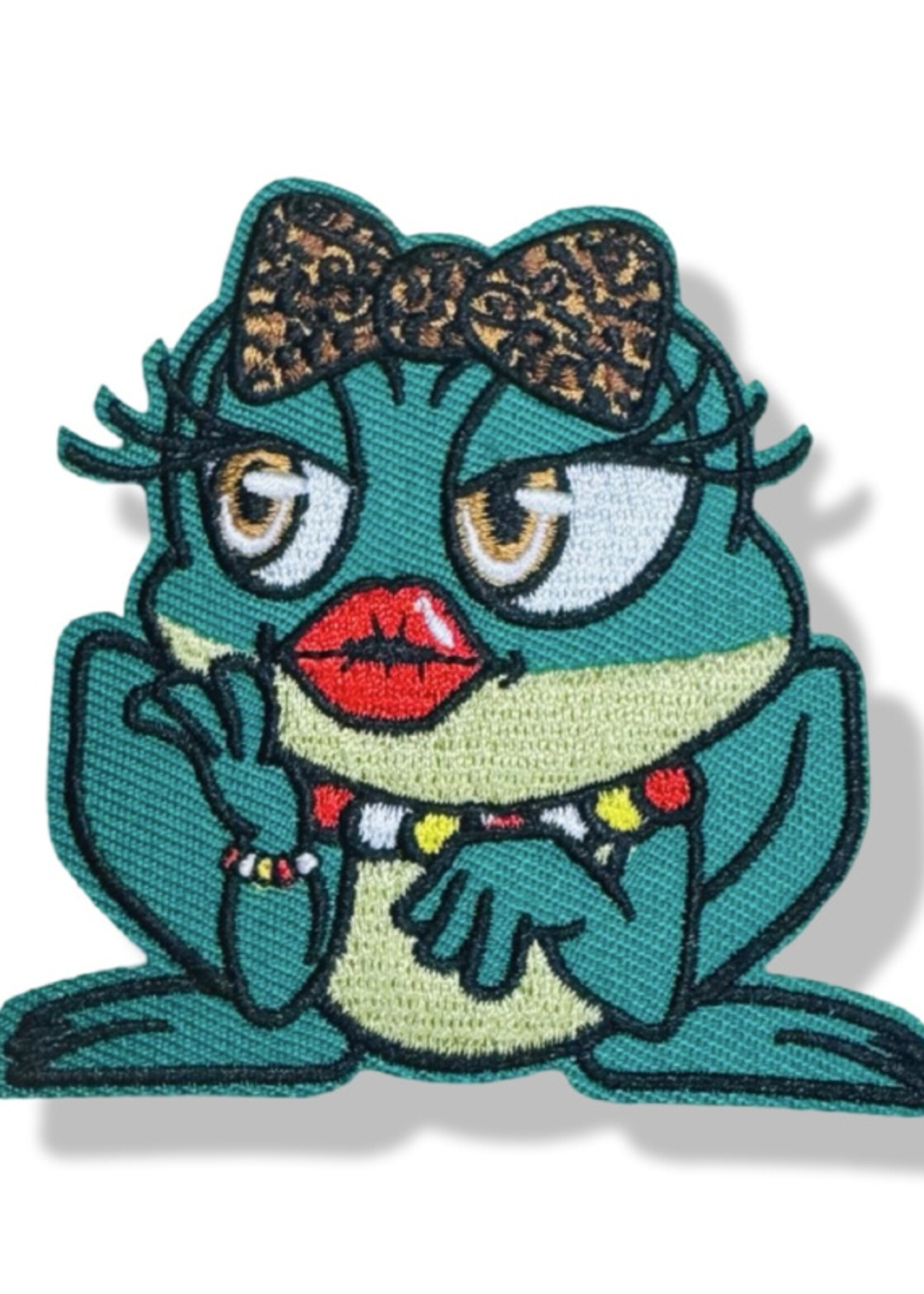 Party Planet Embleem kikker met panter strik