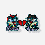 Party Planet Embleem Oetelvriendinnen besties 4 ever (2 emblemen)